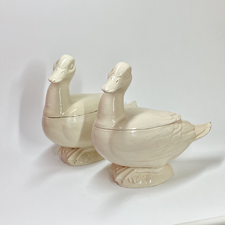 Nove di Bassano - Two ducks in trompe l'oeil - Circa 1800
