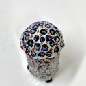 Delft - Rare polychrome cruet holder with three compartments - Eighteenth century
