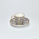 SÈVRES - Cup and saucer called "Goblet Bouillard" - eighteenth century