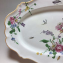 Marseille - Large dish with floral decoration and insects - Fabrique de Robert - Eighteenth century