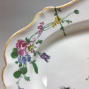 Marseille - Large dish with floral decoration and insects - Fabrique de Robert - Eighteenth century