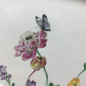 Marseille - Grand plat à décor floral et insectes - Fabrique de Robert - XVIIIe siècle