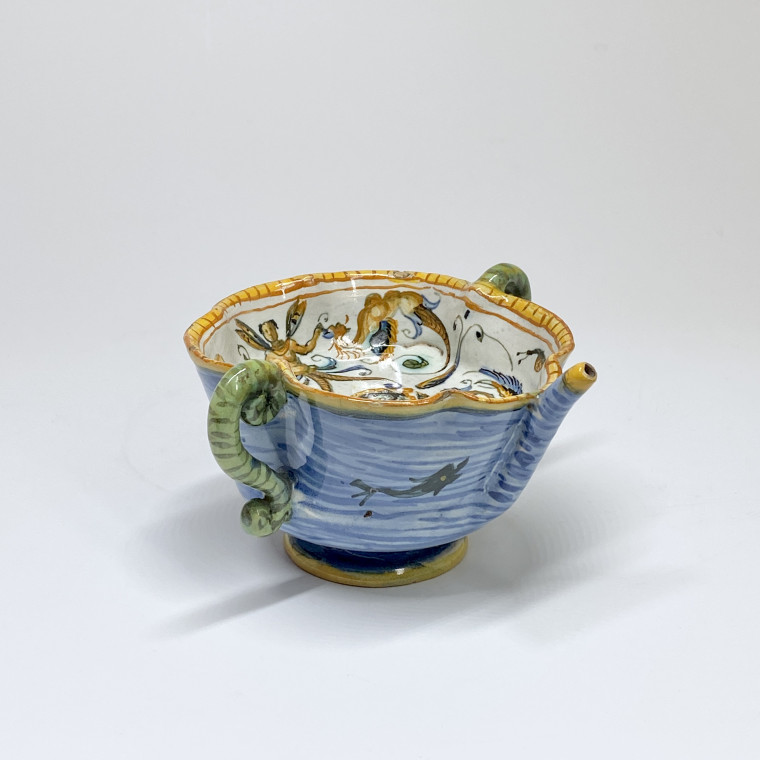 Canard de malade en majolique d’Urbino - Fin du XVIe siècle