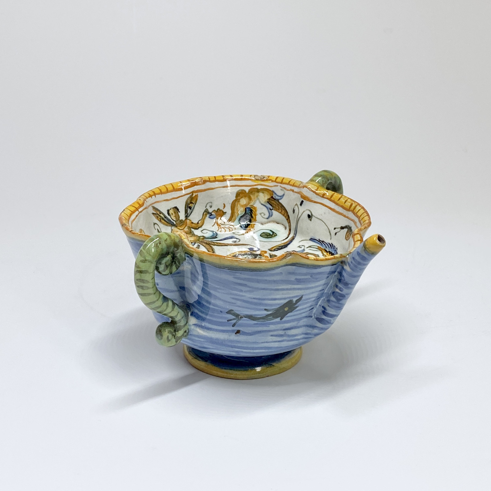 Canard de malade en majolique d’Urbino - Fin du XVIe siècle