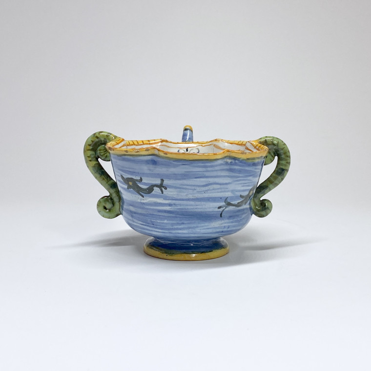 Canard de malade en majolique d’Urbino - Fin du XVIe siècle