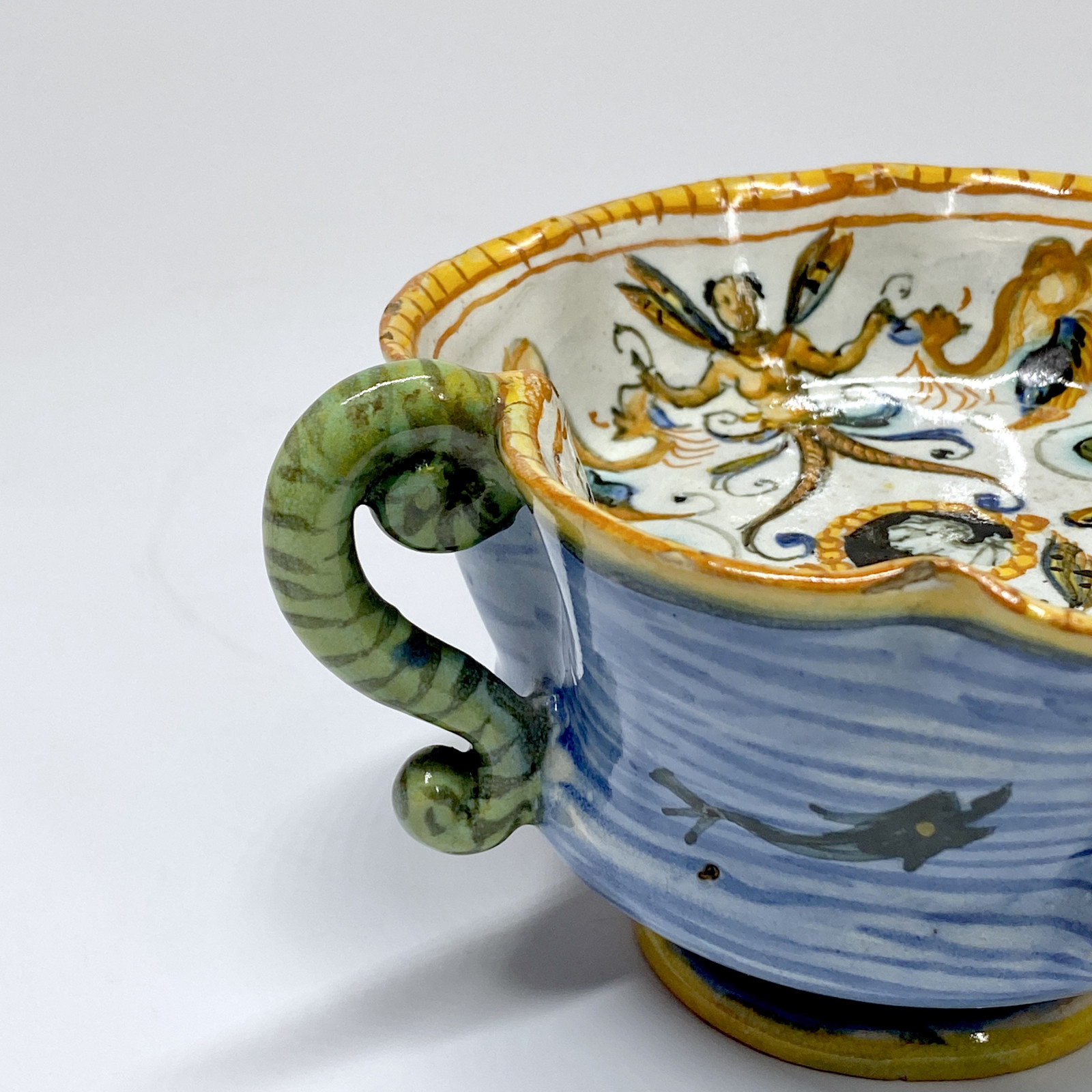 Canard de malade en majolique d’Urbino - Fin du XVIe siècle