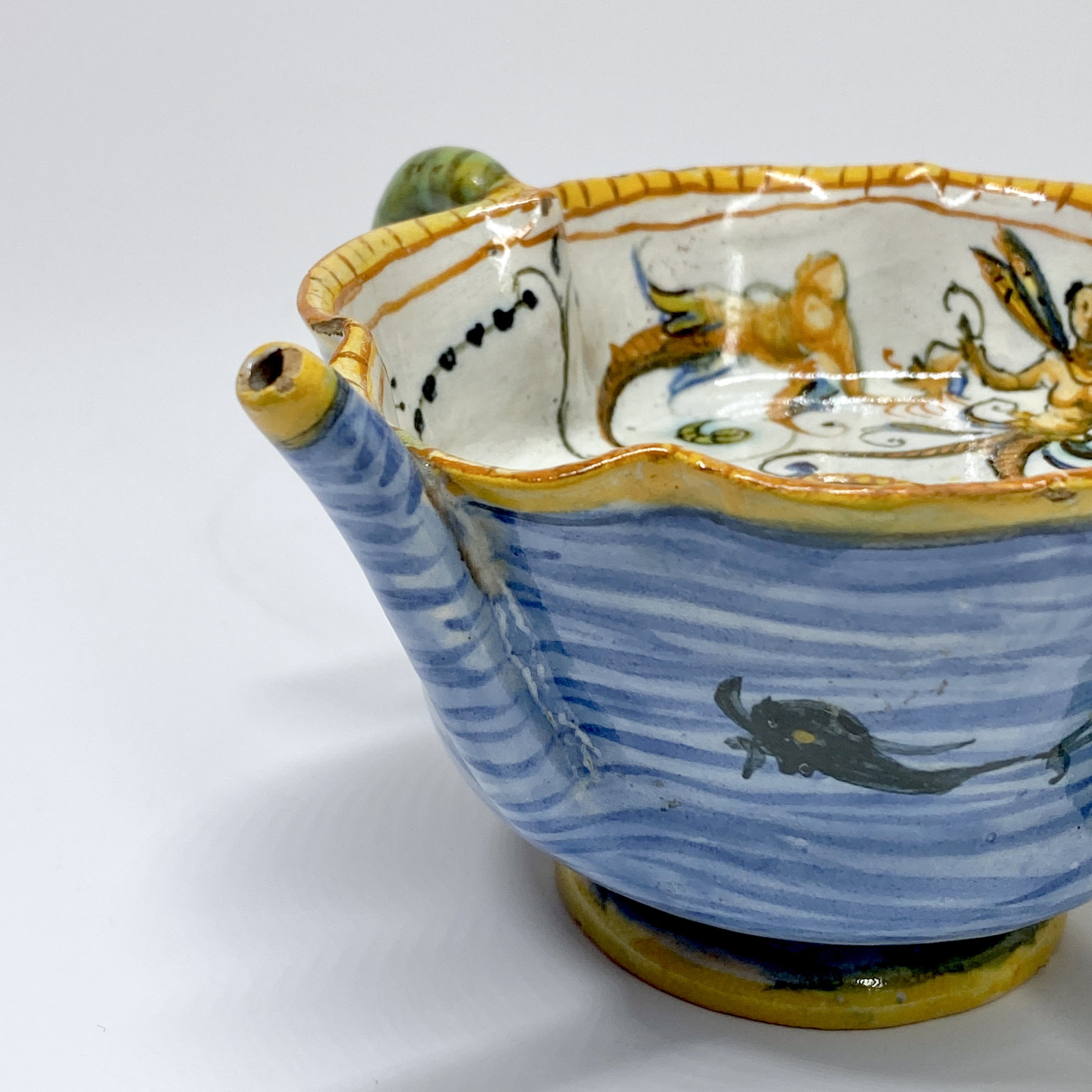 Canard de malade en majolique d’Urbino - Fin du XVIe siècle