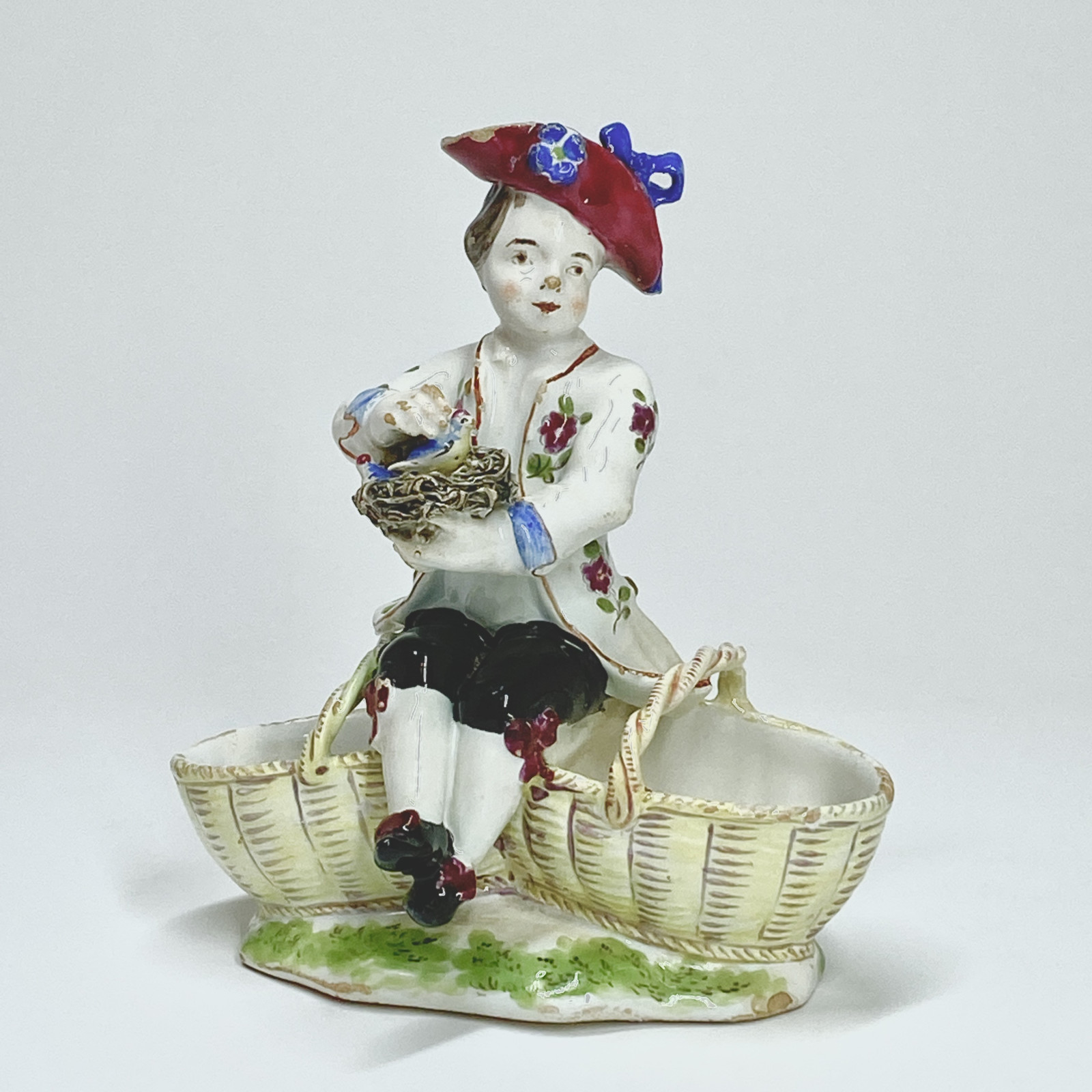 Strasbourg - Paul Hannong period - double Saleron - eighteenth century