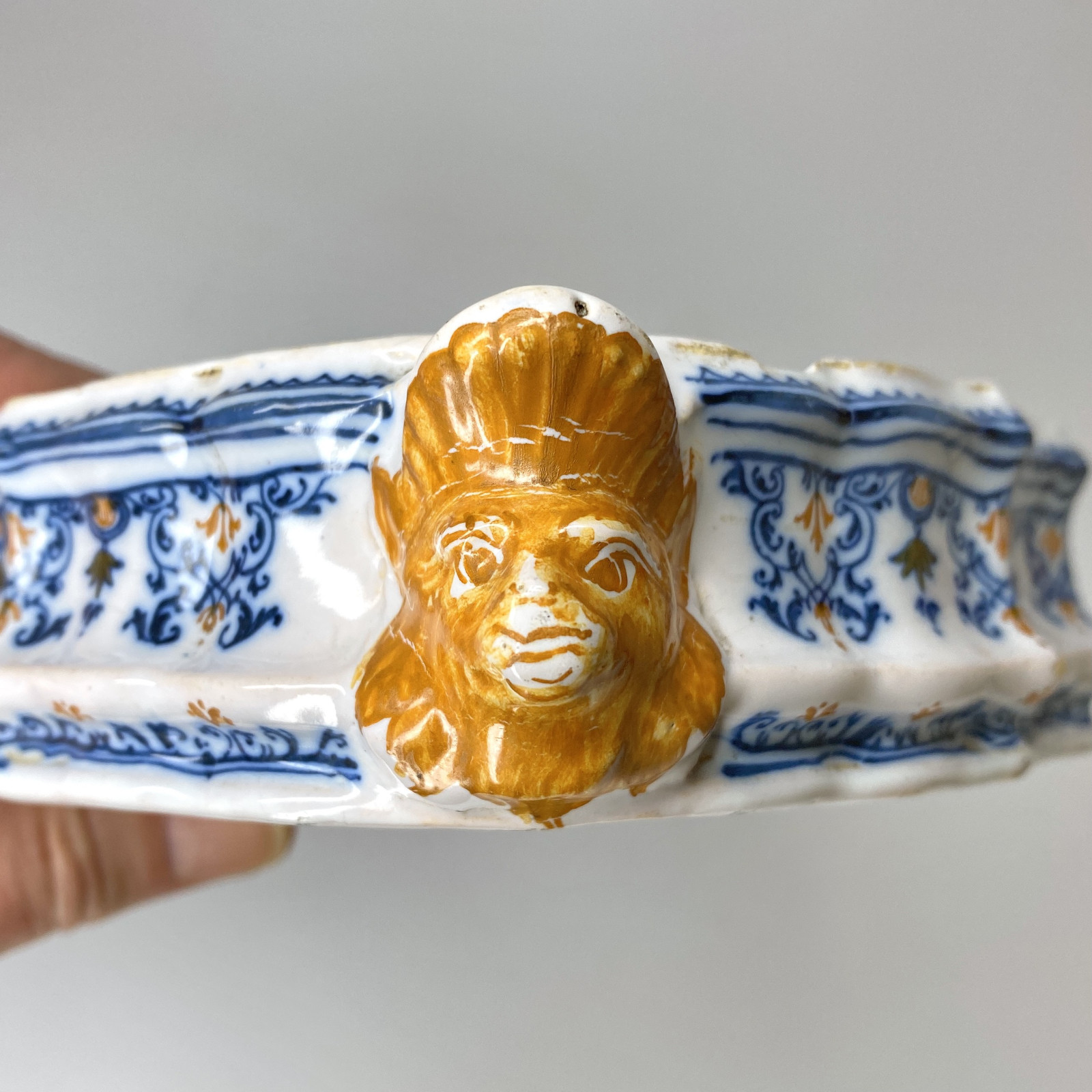 Moustiers - Earthenware writing case - Mid Eighteenth century