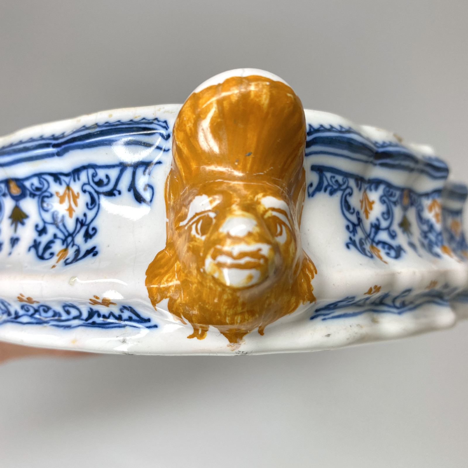 Moustiers - Earthenware writing case - Mid Eighteenth century