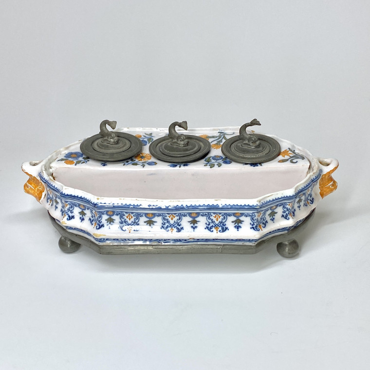 Moustiers - Earthenware writing case - Mid Eighteenth century