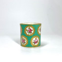 Sevres. Soft porcelain fard pot with green background - Eighteenth century