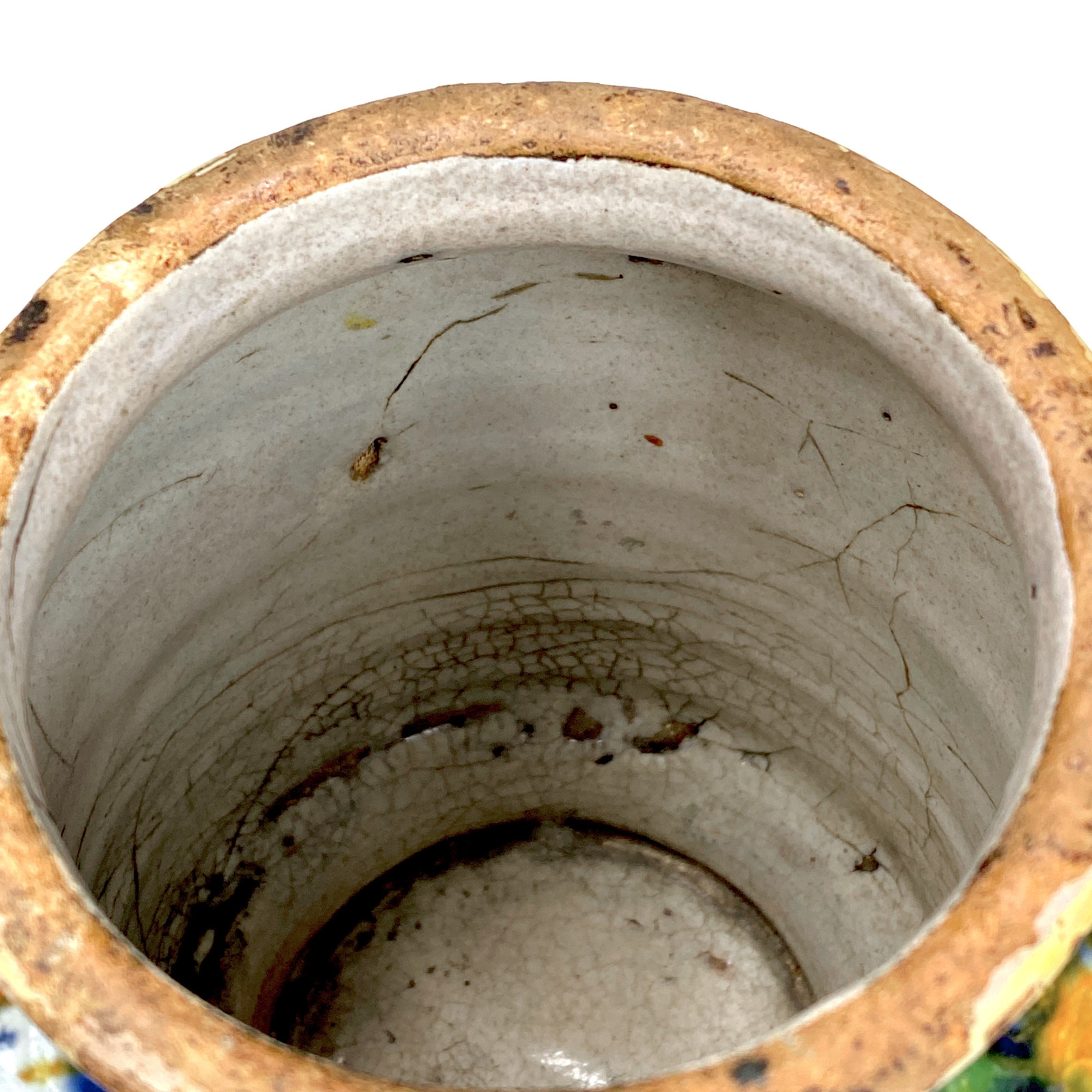 Slightly waisted albarello in Venetian majolica - Workshop of Maestro Domenico - Sixteenth century