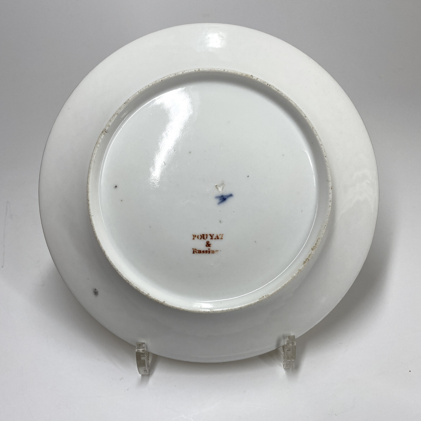 Series of eight plates decorated in grisaille - Paris - Pouyat & Russinger - Directoire period.