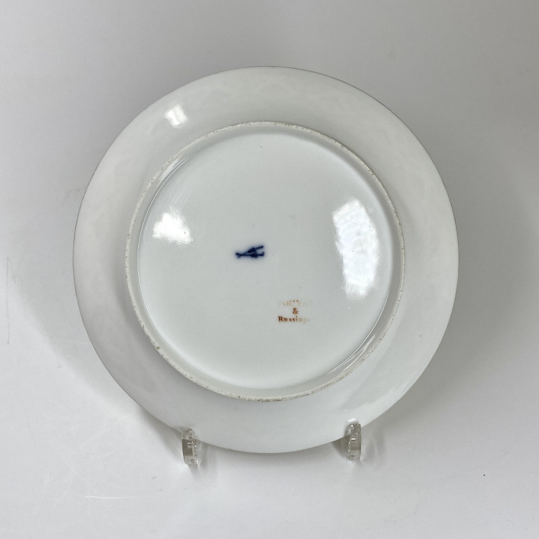 Series of eight plates decorated in grisaille - Paris - Pouyat & Russinger - Directoire period.