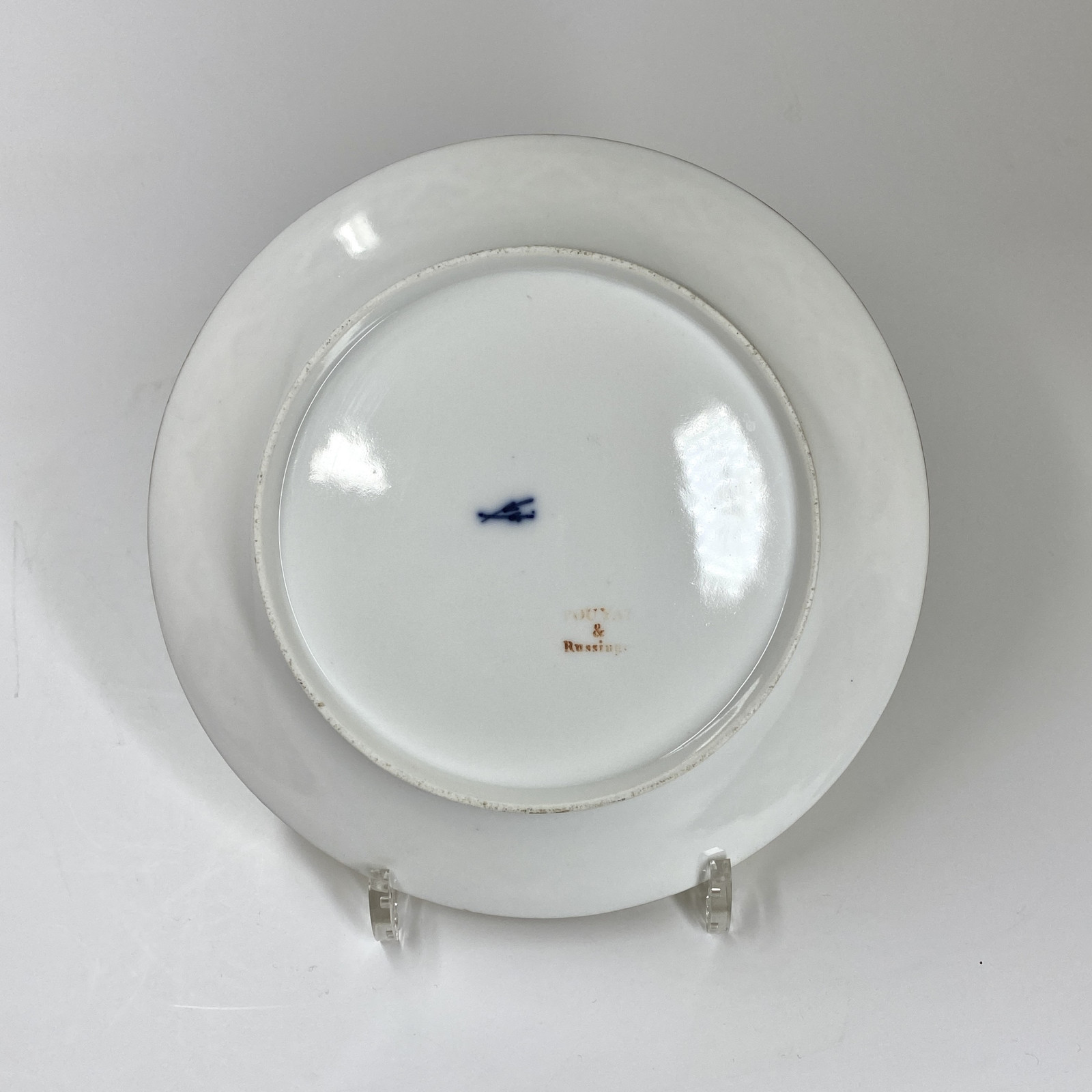 Série de huit assiettes décorées en grisaille - Paris - Pouyat & Russinger - Époque Directoire