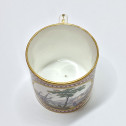 Sèvres - Cup and saucer decorated with maritime scenes - Eighteenth century