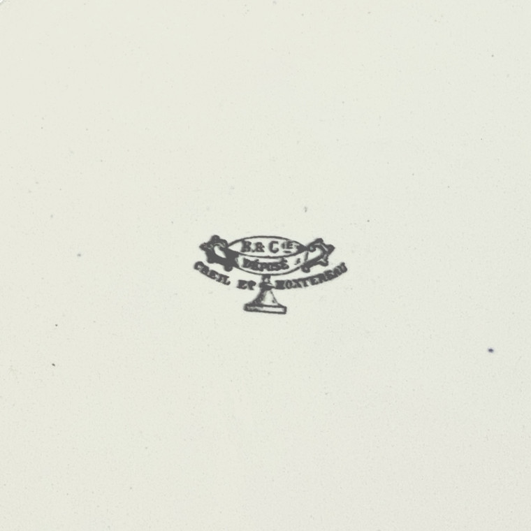 Plat aux cartes à jouer - Creil et Montereau - XIXe siècle