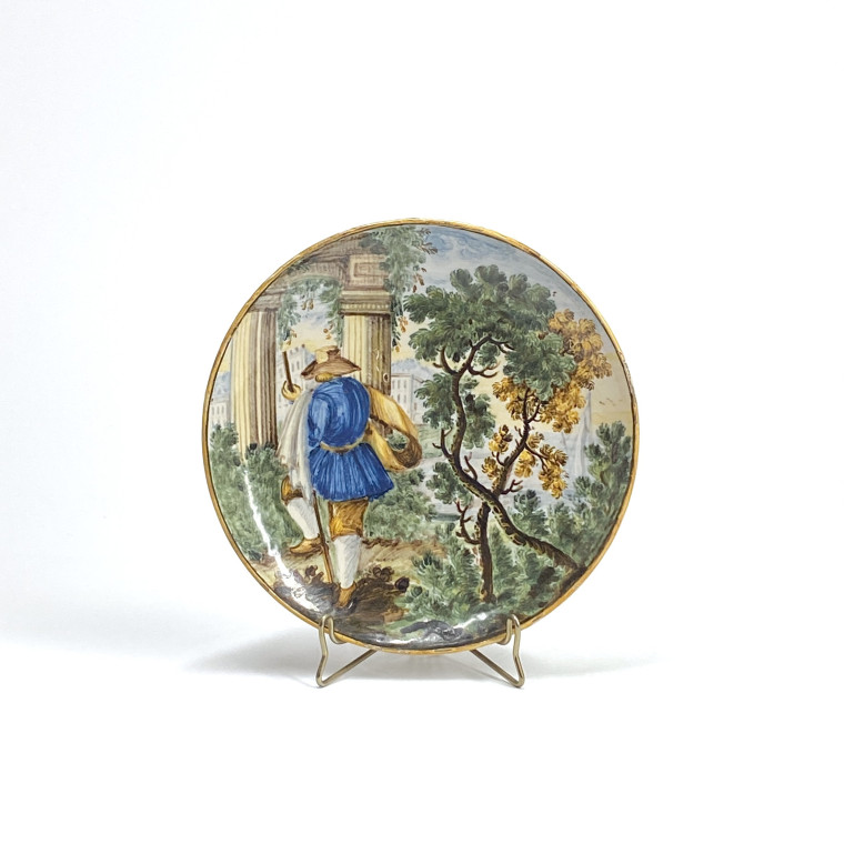 Castelli - Earthenware cup with polychrome decoration - Eighteenth century
