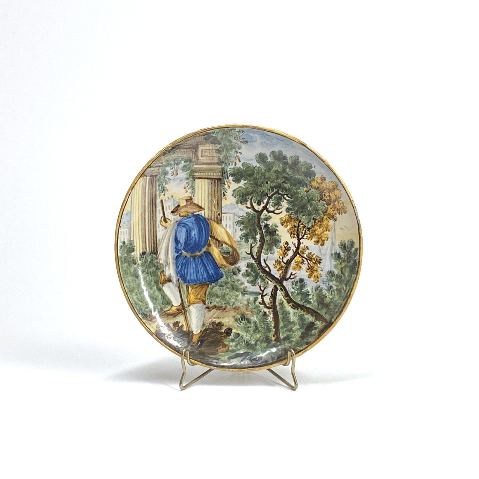 Castelli - Earthenware cup with polychrome decoration - Eighteenth century