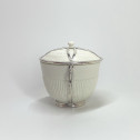 Saint-Cloud - Covered pot mounted in silver - Eighteenth century