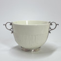 Saint-Cloud - Covered pot mounted in silver - Eighteenth century