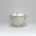 Saint-Cloud - Covered pot mounted in silver - Eighteenth century
