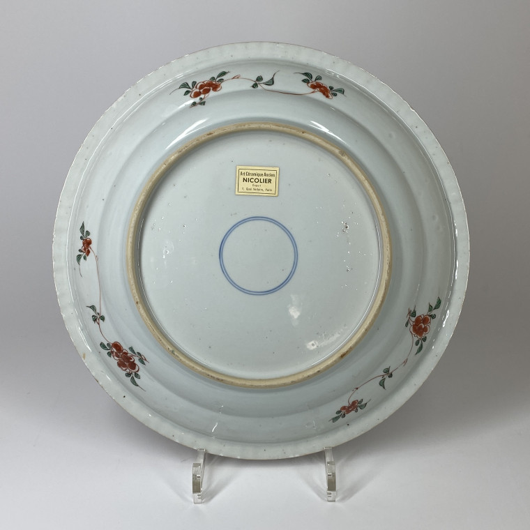 Chine - Paire de plats de la famille verte - Époque Kangxi (1662-1722)