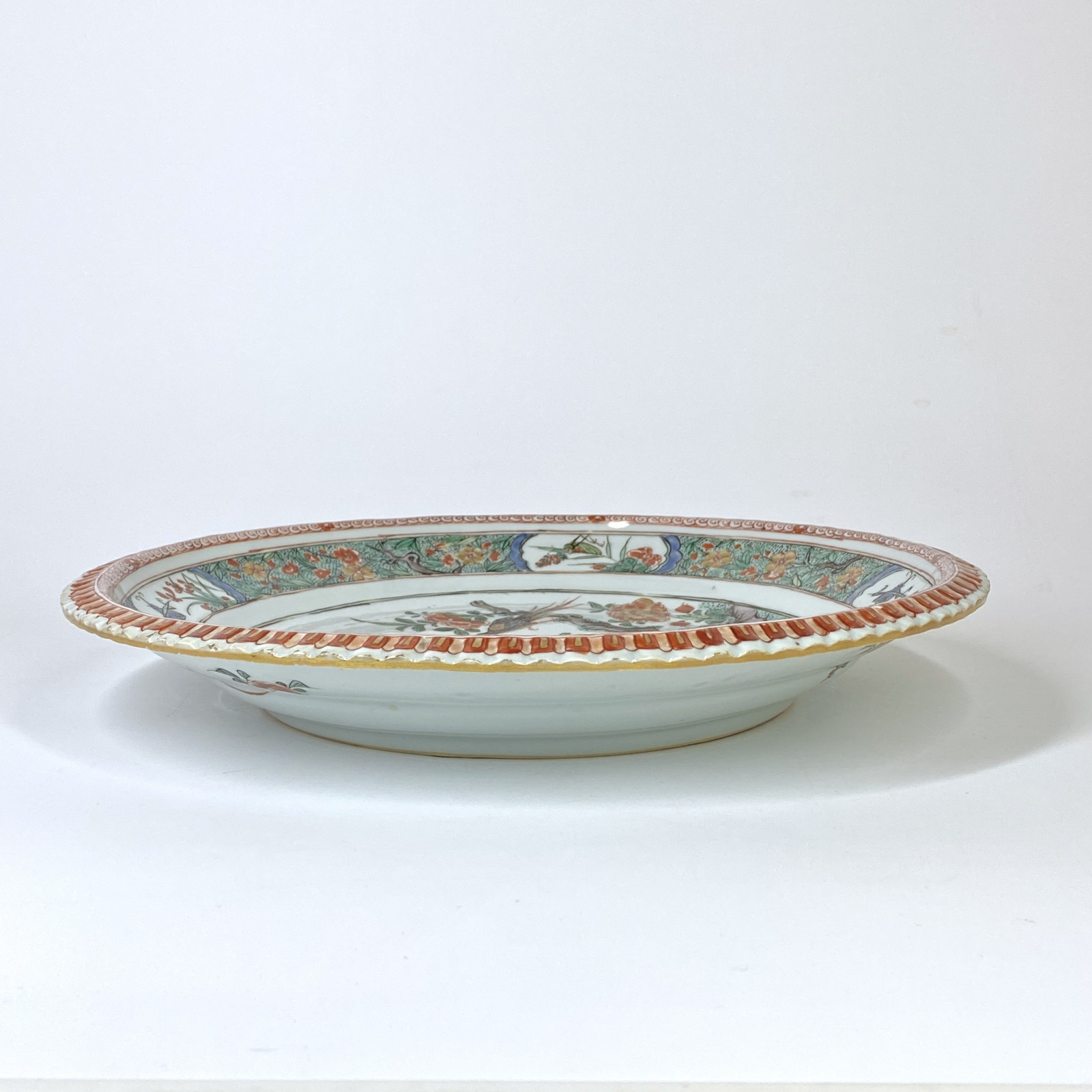 Chine - Paire de plats de la famille verte - Époque Kangxi (1662-1722)