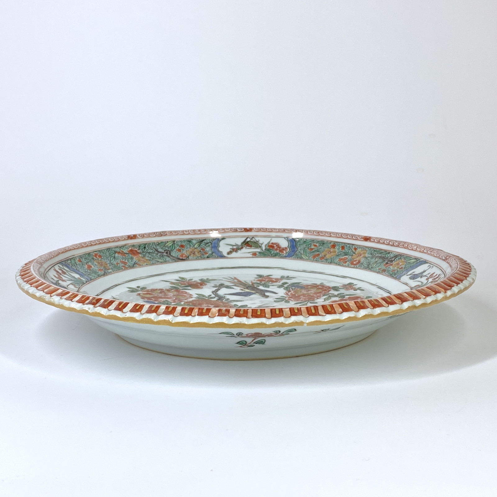 Chine - Paire de plats de la famille verte - Époque Kangxi (1662-1722)