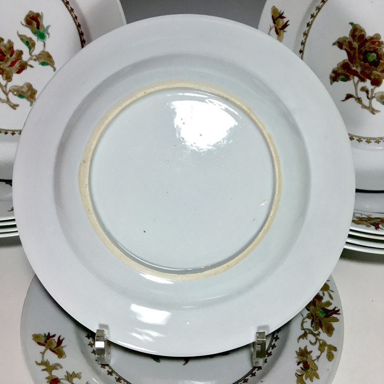 Chine - Suite de douze assiettes - Époque Qianlong