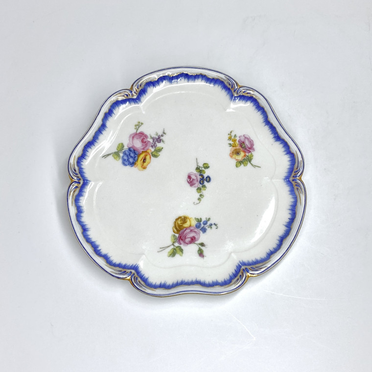 Vincennes-Sèvres - Plateau de tasse à glace - XVIIIe siècle