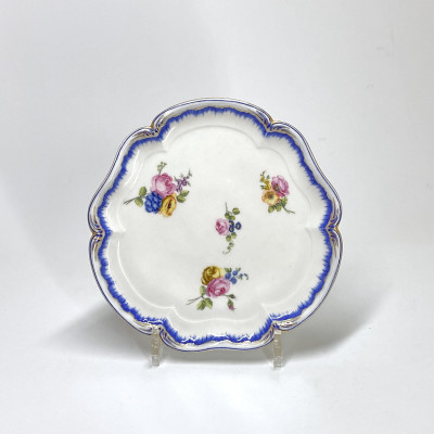 Vincennes-Sèvres - Plateau de tasse à glace - XVIIIe siècle