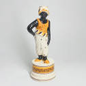 Fine earthenware candlestick depicting a Moor - Nineteenth century