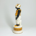 Fine earthenware candlestick depicting a Moor - Nineteenth century
