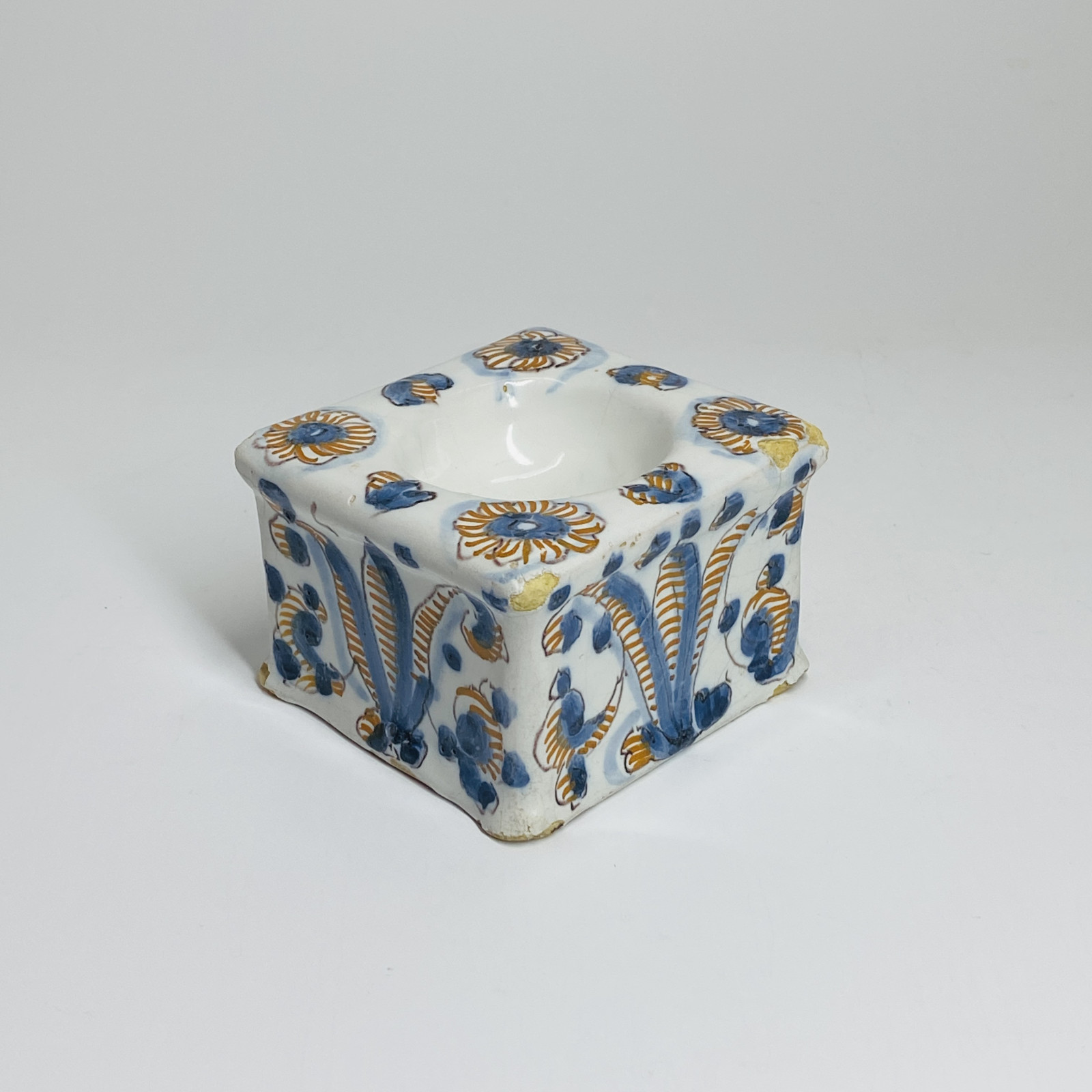 Salière de table en faïence de Talavera - XVIIe siècle
