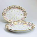 Paris - Porcelain Nast - Pair of small flat ovals - Around 1800