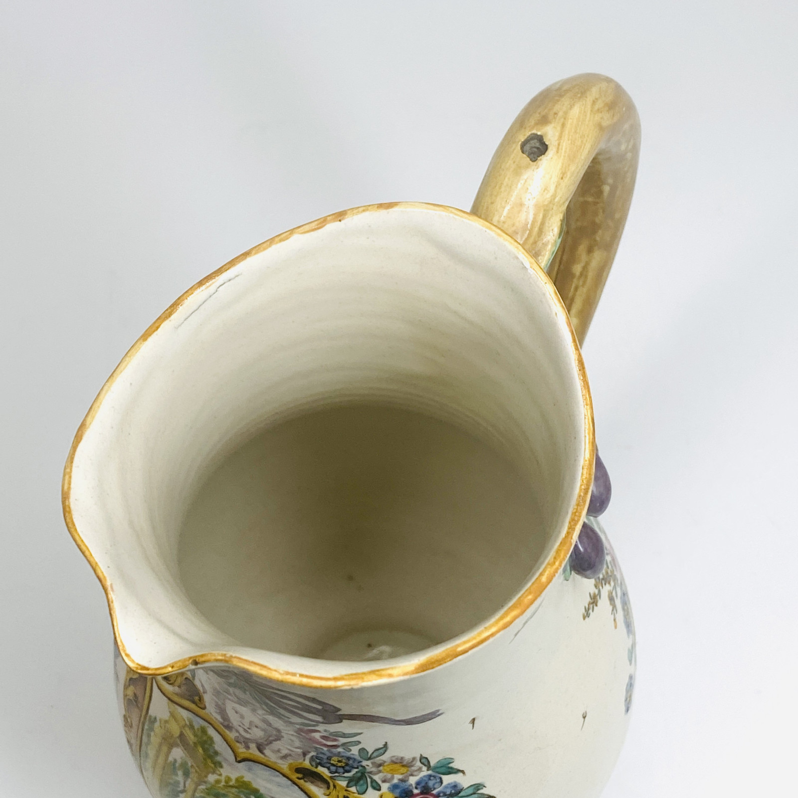 Meillonnas or Aprey - Ewer attributed to the painter Protais Pidoux - eighteenth century