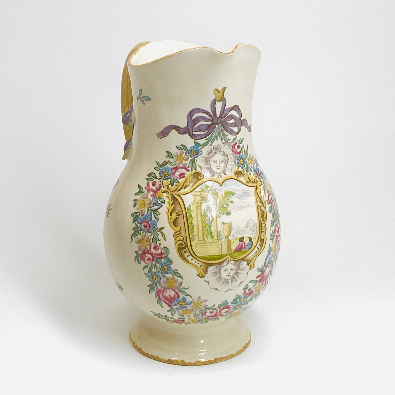 Meillonnas or Aprey - Ewer attributed to the painter Protais Pidoux - eighteenth century