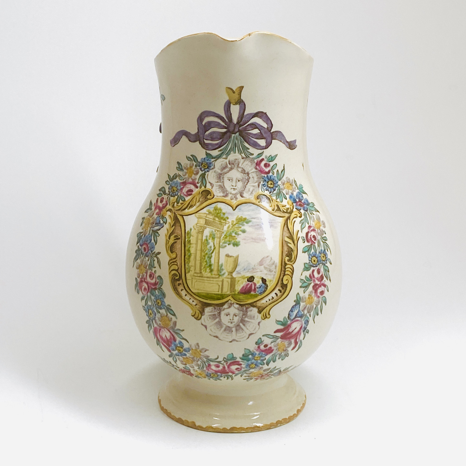 Meillonnas or Aprey - Ewer attributed to the painter Protais Pidoux - eighteenth century