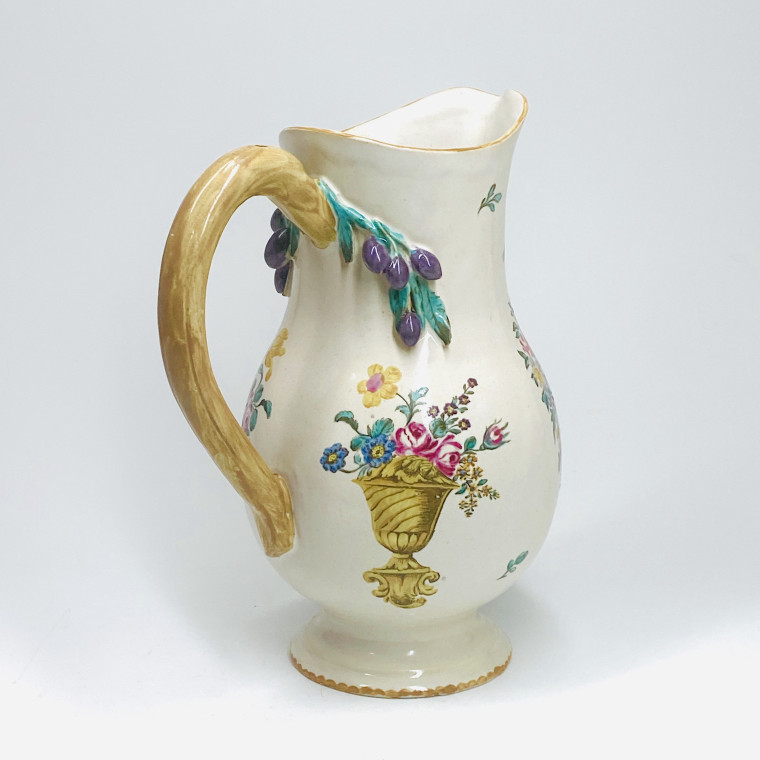 Meillonnas or Aprey - Ewer attributed to the painter Protais Pidoux - eighteenth century
