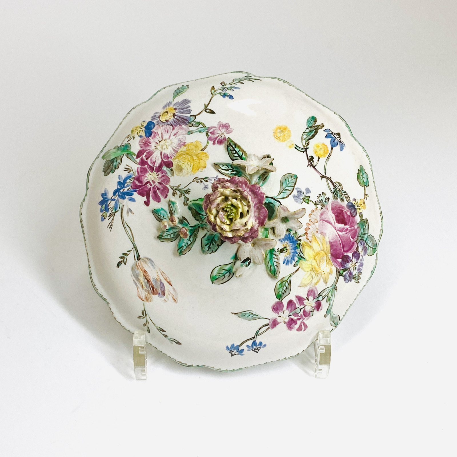 Marseille earthenware cover - Veuve Perrin - Eighteenth century