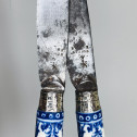 Saint-cloud - Two knives decorated with coats of arms - Beginning of the Eighteenth century.