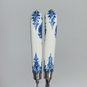 Saint-cloud - Two knives decorated with coats of arms - Beginning of the Eighteenth century.