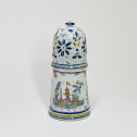 Rouen earthenware sugar caster - Eighteenth century
