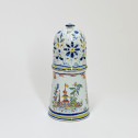 Rouen earthenware sugar caster - Eighteenth century