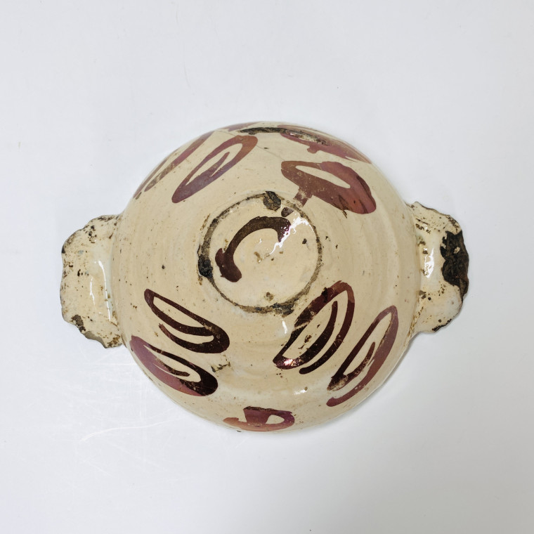 Manisès (Valence) - Hispano-Mauresque - Bowl with ears - Seventeenth century