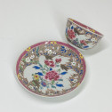 Sorbet et sa soucoupe en porcelaine de chine de la famille rose - Période Qianlong (1735-1796)