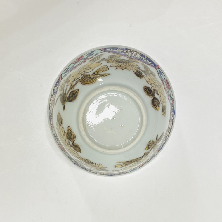 Sorbet et sa soucoupe en porcelaine de chine de la famille rose - Période Qianlong (1735-1796)