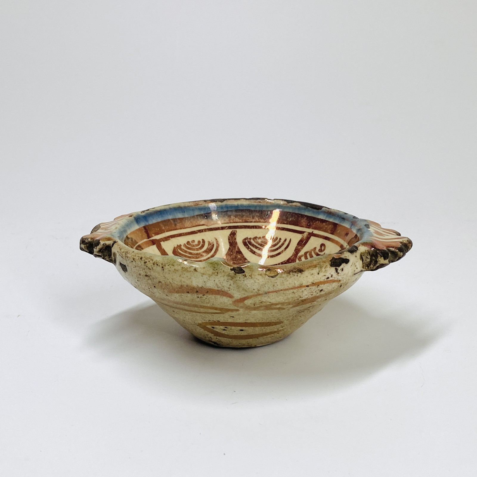 Manises (Valence) - Hispano-Mauresque - Small bowl with ears - Seventeeth century (4)